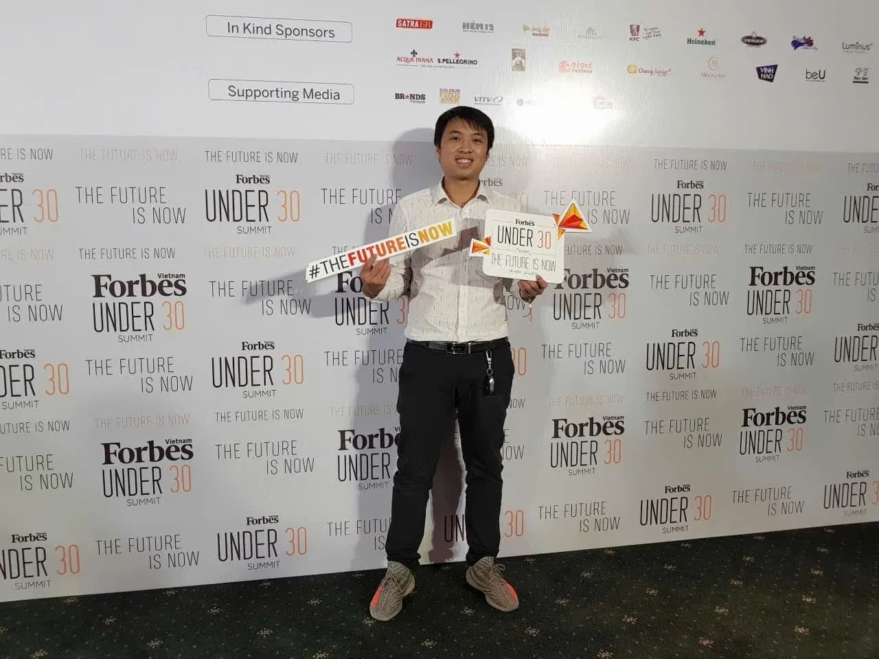 Tony Phan tại sự kiện Forbes Under 30